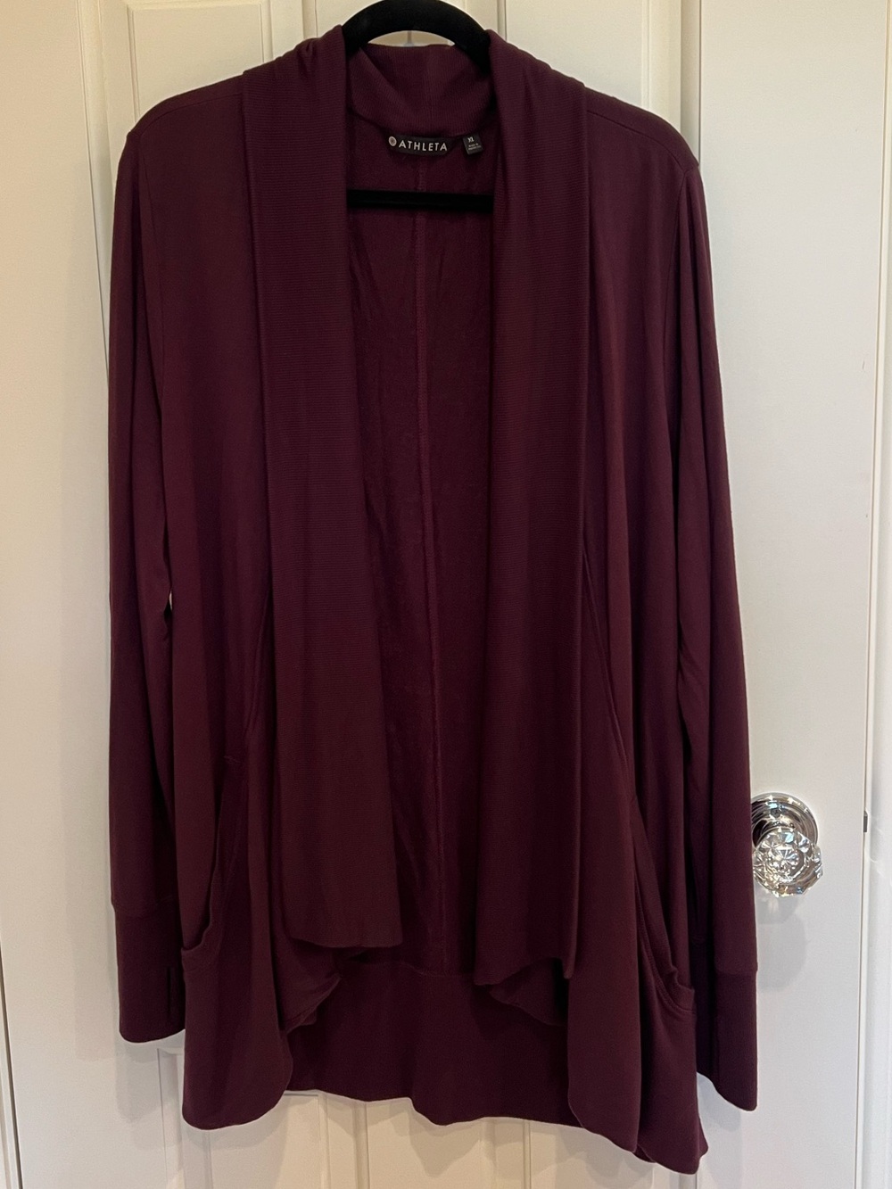 Athleta Burgundy Cardigan